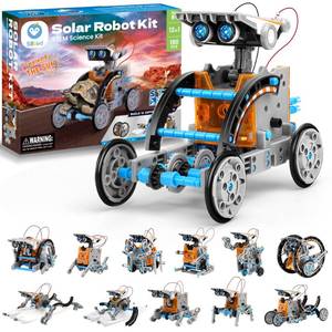 lot 13233 image: Sillbird 12-in-1 Solar Robot Building Kit STEM Gift for Boys Aged 8-13, DIY Science Educational Robotic Toys for Kids Teens Birthday, Powered by The Sun with 190 Pieces
