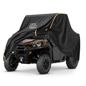 lot 13267 image: Kemimoto UTV Cover, All-Weather Protection UTV Cover Two Seater Compatible with Can Am Defender Polaris Ranger General Commander Rhino Pioneer Kawasaki Mule Teryx 2-3 Seaters 130 x 73 x 58