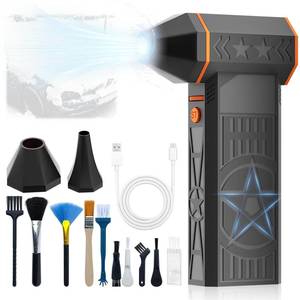 lot 14207 image: Snow Whiz Turbo Blower,130,000RPM Mini Turbo Snow Blower,Snowwhiz Turbo Blower Handheld,Turbo Breeze Electric Blower,Air Duster Cordless Cleaner for Car Windshield Winter Snow Cleaning