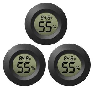 lot 14248 image: EEEKit Hygrometer Thermometer, 3 Pack LCD Monitor Indoor Humidity Meter, Outdoor Weather Temperature Gauge for Home Office