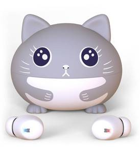 lot 14267 image: Kids Earbuds, Cat Wireless Headphones for Kids with Chaging Case, 85dB Safe Volume, IPX6 Waterproof, Passive Noise Cancelling, Touch Control, 30H Playtime, Wireless Earbuds for Girls Boys Teen