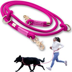 lot 14279 image: Hands Free Dog Leash, Waist Leash for Dog Walking, Crossbody, Multifunctional, Dog Lead, Running, 2 Dogs, Dual Handle, Dog Training, Adjustable Lead 4.3ft - 7.5ft, 38 (10mm) Diameter.