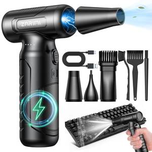 lot 14286 image: Electric Compressed Air Duster - 33,0000 RPM High-Speed Air Blower Gun, Rechargeable Mini Turbo Fan Cordless for Keyboard, PC, Car, Home & Outdoor Cleaning Dust, Replaces Compressed Air Cans
