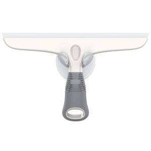 lot 14292 image: MR.SIGA Multi-Purpose Silicon Squeegee for Window, Glass, Shower Door, Car Windshield, Heavy Duty Window Scrubber, Includes Suction Hook, 10 inch, White & Gray, 1 Pack