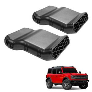 lot 14314 image: Mabett Under Seat Vent Deflectors for Ford Bronco 4-Door 2021-2024, Rear Air Conditioning Vent Directional, 2PCS