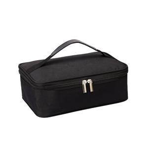 lot 14317 image: NATURAL STYLE Small Lunch Bag, Mini Portable Thermal Insulated Cooler Bag Lunch Box (Black)