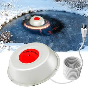 lot 3767 image: tenlox 1000W Pond Heaters for Outdoor Ponds with Fish, Floating Pond Deicer with Thermostat-Controlled and LED Indicator, Auto ONOff, Durable Cast Stock Tank Heater with 10 FT Cord