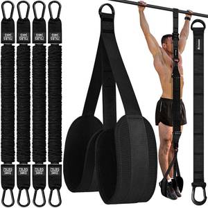 lot 3775 image: Ayombo Pull Up Assistance Bands, Resistance Bands for Pull Up Bar Workout, Adjustable Heavy Duty Pull Up Assist Equipment with 4 Assistance Bands, Home Gym Strength Training, Fitness Best Partner