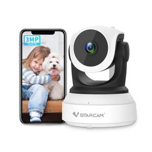 lot 3839 image: VSTARCAM Indoor Camera with Battery Powered, 2K with 360° Rotation, HumanMotion Detection with Auto Tracking, 2-Way Audio & DIY Voice, 2.4GHz WiFi Wireless, Cloud & SD Card Storage(up to 256GB)