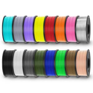 lot 3864 image: TECBEARS PETG Filament Bundle, 250gSpool, 16 Color, 4kg in Total, BlackWhiteGrayOlive GreenRedPinkOrangeBlueCyanGreenYellowBeigePurpleTransparentCoffeeSliver