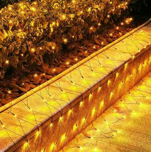 lot 3869 image: Brightown 2 Pack 12 x 5FT 360 LED Christmas Net Lights Outdoor Mesh Lights, Waterproof IP65 12 Modes Connectable Extendable Mesh Net Christmas Light Outdoor for Bush, Tree, Yard, Garden, Warm White