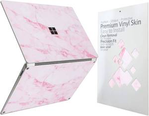 lot 4140 image: Ultra Thin Protective Cover Skin Decal Sticker for Microsoft 2025 Surface Laptop 13 (Copilot PC), Easy Apply, Anti-Scratch, Residue Free Vinyl Skin Pink Marble
