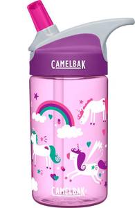 lot 4151 image: CamelBak Eddy Kids Big Bite Valve Straw Water Bottle Unicorns, 12oz