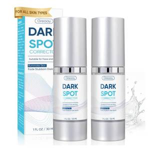 lot 4157 image: Dark Spot Remover for Face Body Serum with Hyperpigmentation Treatment Skin Brown Spot Age Spot Remover Dark Spot Corrector Glow Serum Brighten Even Gentle and Non-Irritating Unisex 1 Fl Oz 2 PCS