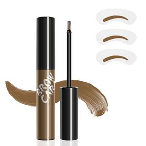 lot 4169 image: Eyebrow Gel, Waterproof & Transfer-Proof Brow Gel Peel Off for Girl Create Fuller & Defined Looking Brows with Eyebrow Stencils (Light Brown)