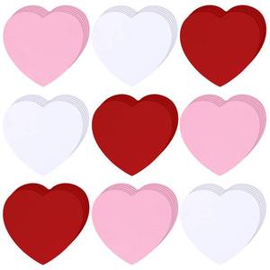 lot 4173 image: Geyee 108 Pcs Heart Cutouts Paper Bulletin Board Decoration Classroom Heart Die Cut Red Pink White Color for DIY Craft Office School Wall Decor(Multicolor)