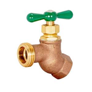 lot 4196 image: Eastman Heavy-Pattern Female No-Kink Hose Bibb, 12 Inch FIP Connection, Brass Plumbing Fitting, 48624