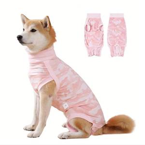 lot 4214 image: Coppthinktu Dog Onesie for Surgery Female, Breathable Dog Surgery Spay Recovery Suit, Dog Cone Alternative Anti-Licking, Small to XXL Sizes, Pink, Polyester Blend