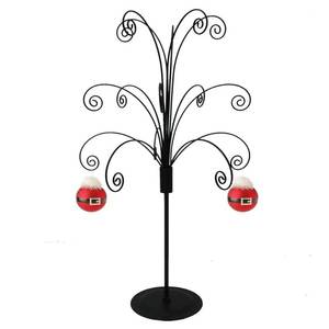 lot 4228 image: HOHIYA 20�� Ornament Display Stand Metal Hanging Tree Holder for Christmas and Swarovski Glass Ornaments Black Finish Tabletop Easter Decoration