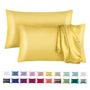 lot 4274 image: Tyfitb Satin Pillowcase Set for Hair & Skin Care �� Cooling, Hypoallergenic, Anti-Frizz, Wrinkle-Free �� Soft, Luxurious Pillowcases with Envelope Closure �� 2-Pack, King Size 20x36, Gift-Ready