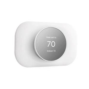 lot 4275 image: Petrichor Nest Thermostat Wall Plate - Compatible with Google Nest Thermostat 2020 - Nest Thermostat Trim Kit, Nest Thermostat Wall Plate Cover Accessory Easy Installation - Snow