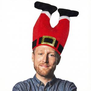 lot 4277 image: DomeStar Christmas Hat, Funny Novelty Santa & Elf Hat, Santa Pants Style