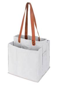 lot 4281 image: Alex Virtue Reusable Grocery Bags for Heavy Duty,Tote Bags Bulk,Foldable Shopping Bags,Utility Multipurpose Tote (White)