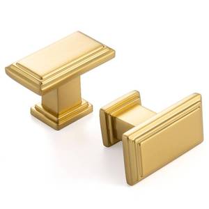 lot 6007 image: ASKANO 10 Pack 1-12 Inch Brushed Gold Cabinet Knobs Gold Drawer Knobs Rectangular Gold Cabinet Pulls, ZK2206 Kitchen Hardware for Cabinets Drawers Bedroom Dresser Cupboard Bathroom Vanity