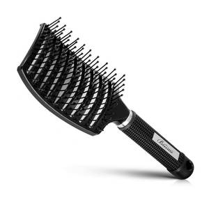 lot 6026 image: Hair Brush, Professional Curved Vented Brush for Faster Blow Drying for Women, Men, Paddle Detangling Brush for Wet Dry Curly Thick Straight Hair