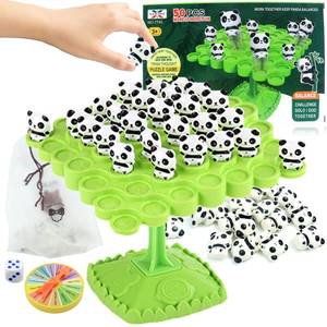 lot 6083 image: kykake Panda Balance Game Toys,Balance Game Tree Two-Player Parent-Child Interactive Family Tabletop Puzzle Montessori Toy,Pandas Board for Kids and Adults (Panda)