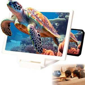 lot 6096 image: Screen Magnifier for Cell Phone,3D HD Big Screens Phone Magnifier,Foldable Phones Stand with Movie Screens Amplifier,Portable Mobile Phones Magnifier Projector for Movies,Compatible All Smartphone