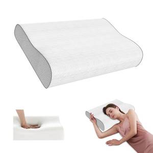 lot 6101 image: Phent zari Cervical Pillow for Neck Pain Relief, Memory Foam Pillow, Ergonomic Adjustable Contour Bed Pillow for Side, Back & Stomach Sleepers (1, 22  13.7inch)