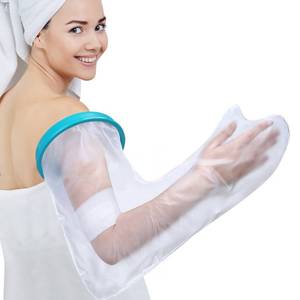 lot 6171 image: DUMSAMKER Full Arm Cast Cover for Shower Adult, 100% Waterproof Cast Shower Cover Arm, Soft Comfortable Cast Bag Cast Protector, Watertight Seal to Keep Wounds Bandage Dry, Reusable