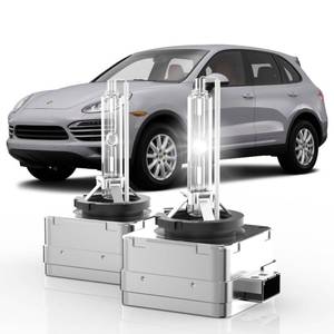 lot 6179 image: OUHAIMOTOR Fit for 2004-2014 Porsche Cayenne D1S HID Xenon Headlight Bulbs, 350% Brightness, High Low Beam Light Bulb, 6000K Cool Bright White, Plug-N-Play, of 2