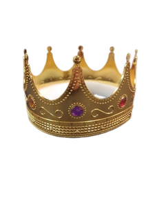 lot 6186 image: Gold Royal Crown with Colored Jewels