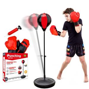 lot 6190 image: Punching Bag for Kids, 3-12 Adjustable Boxing Equipment with Boxing Gloves, Boxing Set as Boys & Girls Toys Gifts