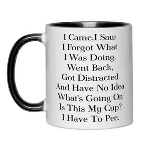 lot 6241 image: Funny Senior Citizens Coffee Mug,I Came I Saw I Forgot What I Was Doing,Funny Sarcastic Gifts for Old People Elderly Mom Dad Grandma Grandpa Husband Wife Coworker Birthday Christmas Gift White 11oz