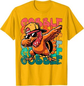 lot 14228 image: Port Company Yellow turkey gobble t shirt size large