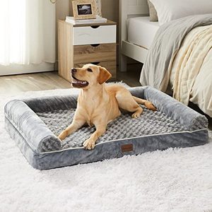 lot 1538 image: BFPETHOME Dog Beds for Large Dogs, Orthopedic Dog Bed for Medium Large Dogs,Big Waterproof Couch Pet Bed with Removable Washable Cover