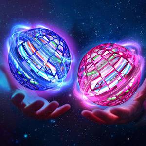 lot 1543 image: Flying Orb Ball Toy 2025 Hand Controlled Hover Spinner Galaxy Lights Ball 2 Pack 360° Boomerang Flying Toys Magic Floating Globe Mini Drone Cool Christmas Gift Flying Orb Multirotors for Kids Ages 6-12 (BP)