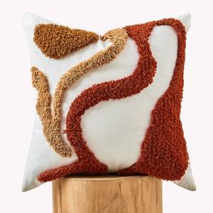 lot 1546 image: lifein 20x20 Pillow Covers-Throw Pillow Covers Boho Couch Pillows Embroidered Decorative Accent Pillows Mid Century Textured Pillowcases for Couch Sofa Living Room Bed Home Decor (Burnt Orange)