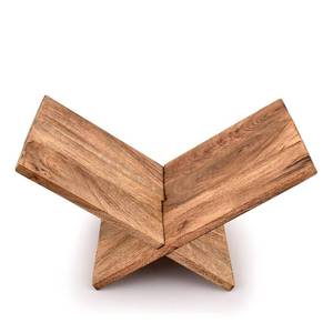 lot 2367 image: Kaizen Casa Book Holder Mango Wood Cross Frame Wooden Book Holder for Display and Reading, Suitable for Art, Bible, Cookbook, Easel, Magazine, Textbooks (11 x 10 x 0.75)