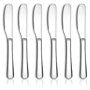 lot 2382 image: HOMQUEN Stainless Steel Butter Knife, Butter Spreader, Butter Knives, Butter Spreader Knife for Kitchen Restaurant Party, Kitchen Gadgets, Set of 6