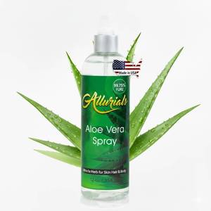 lot 4303 image: Allurials 99.75% Pure & Organic Aloe Vera Spray, Clinically tested & Dermatologist approved, Hydrates & Heals Dry & Damaged Skin & Hair- 12 Oz