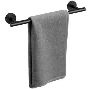 lot 4305 image: Bubxo Matte Black Towel Bar, 16 Inch Bathroom Towel Rack, Towel Holder Wall Mounted, Thicken SUS304 Stainless Steel Towel Rod Modern Home Decor (Total Length 18-Inch)