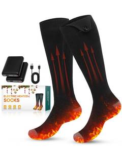 lot 4308 image: Voph Heated Socks, 5000mAh Rechargeable Electric Socks for Men Women, 3 Heating Settings Washable Heated Sock for Fishing Skiing Hunting Hiking Skating, Christmas Stocking Stuffers Gifts