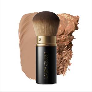 lot 4334 image: LAURA GELLER NEW YORK Cosmetic Professional Makeup Brushes - Cruelty-Free - 01 Retractable Airbrush Kabuki Brush