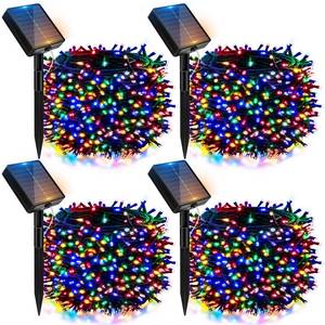 lot 4338 image: btfarm 4 Pack Solar Christmas Lights Outdoor, Total 157Ft 480LED Solar String Lights Outside Waterproof, 8 Modes Twinkle Tree Light Solar Powered for Xmas Garden Patio Party Wedding Decor, Multicolor