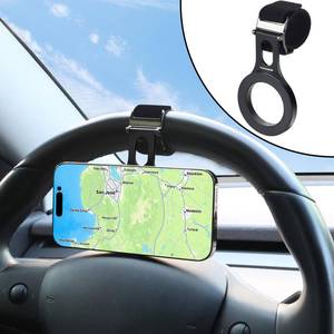 lot 4348 image: Magnetic Phone Holder for Car, Steering Wheel Phone Holder Strong Magnet, for MagSafe, Adjustable Strap Compatible with Gym Equipment, Stroller, Shopping Cart, All Phone(Magnetic Ring Included)
