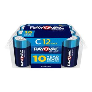 lot 4356 image: Rayovac C Batteries, C Cell Battery, 12 Count